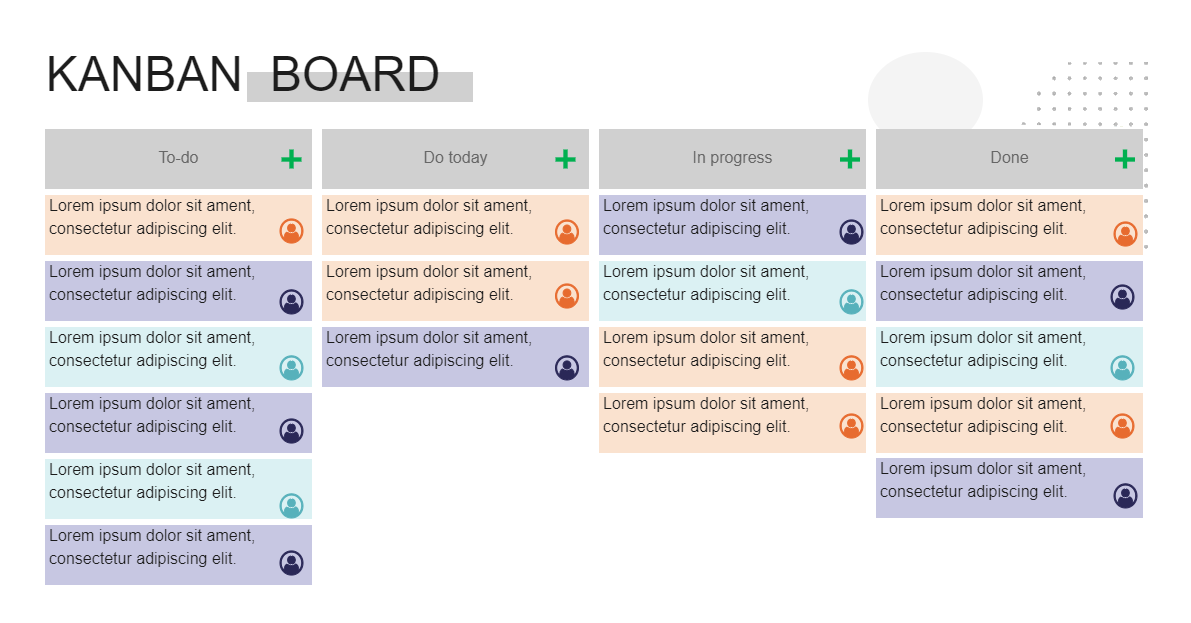 Kanban Template for PowerPoint