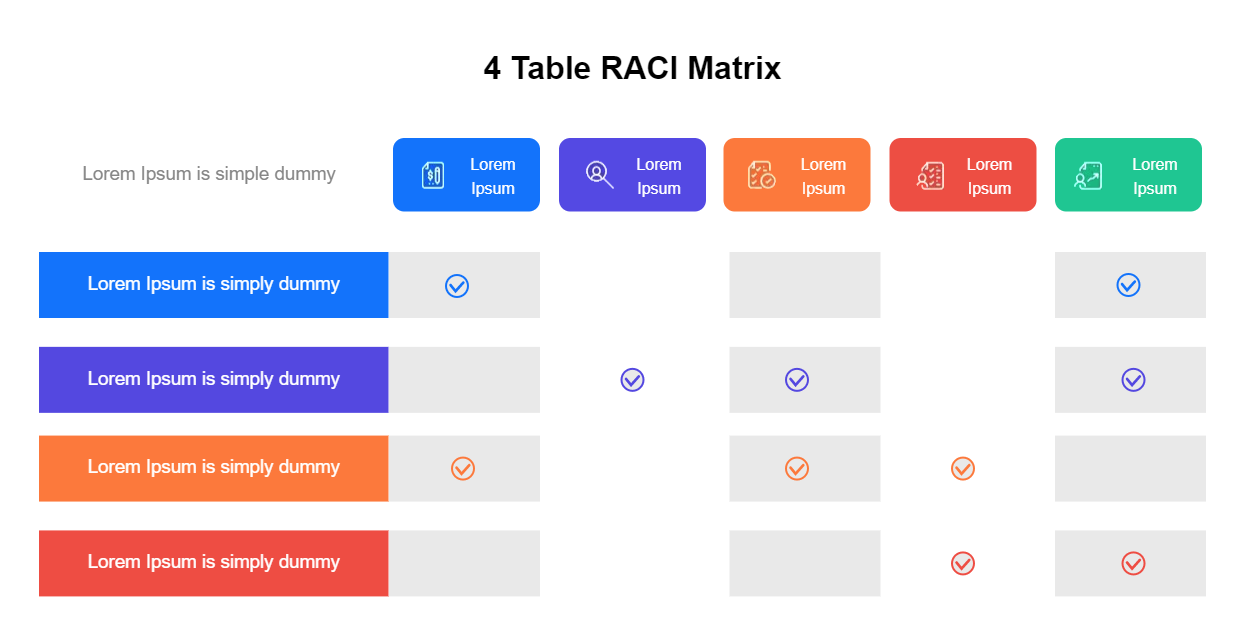 RACI Matrix Infographic Template