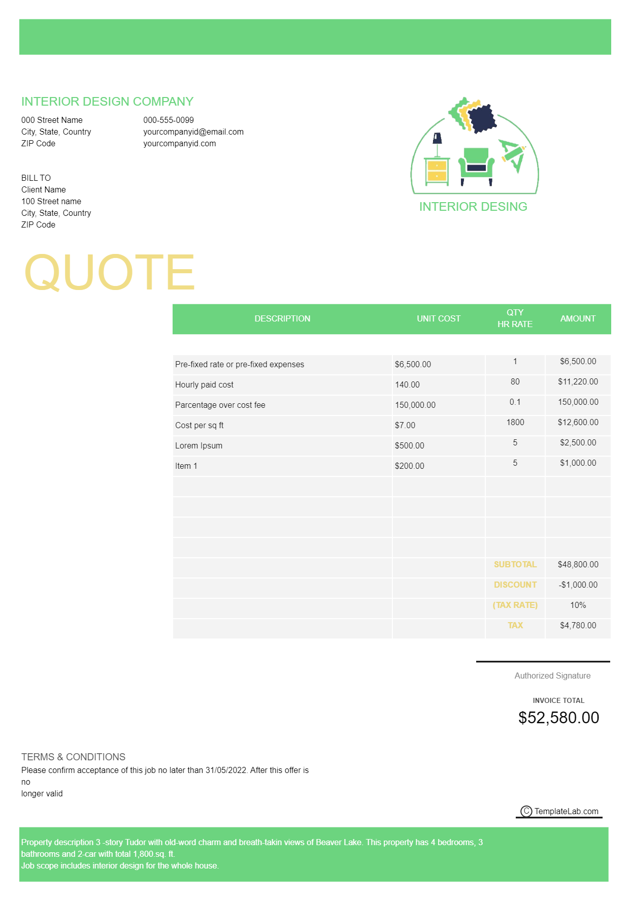 Pricing Quote Template