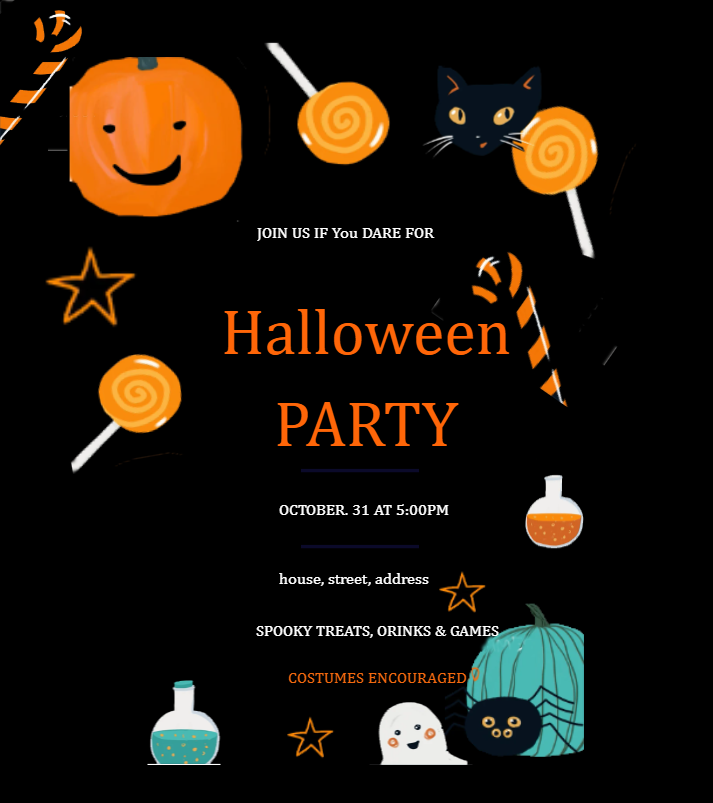 Funny Halloween Party Invitation
