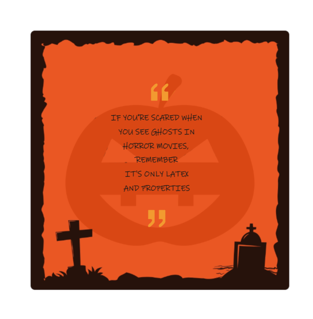 Illustration Halloween Spooky Quote