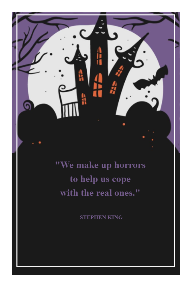 Stephen King Halloween Quote