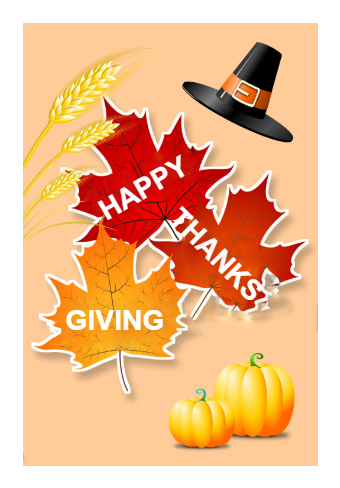 Thanksgiving Card High-Res Vector Graphic