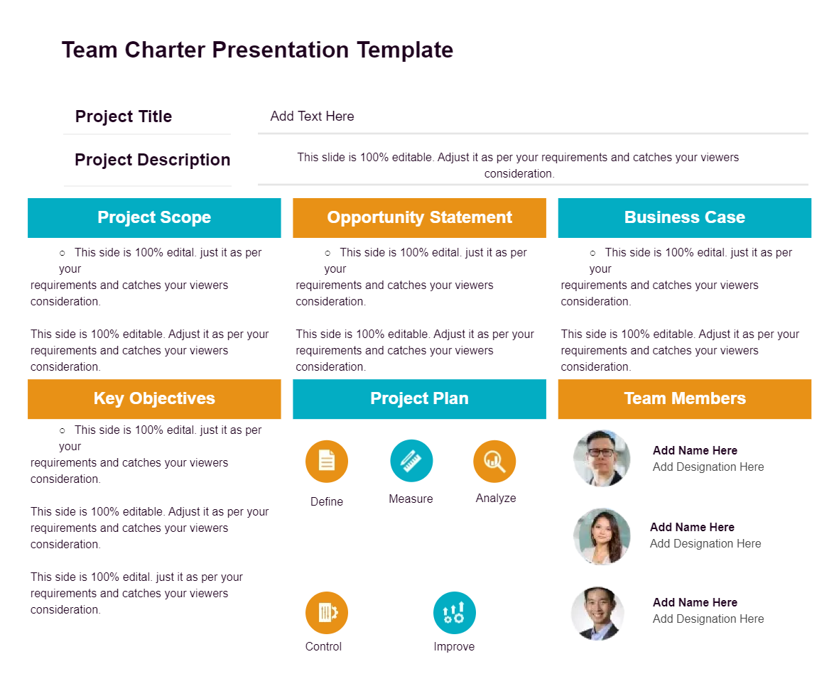 Team Charter Presentation Template