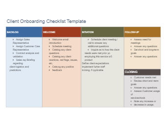 Client Onboarding Checklist Template (1) | EdrawMax Templates