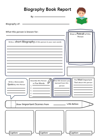 Biography Graphic Organizer 3rd Grade