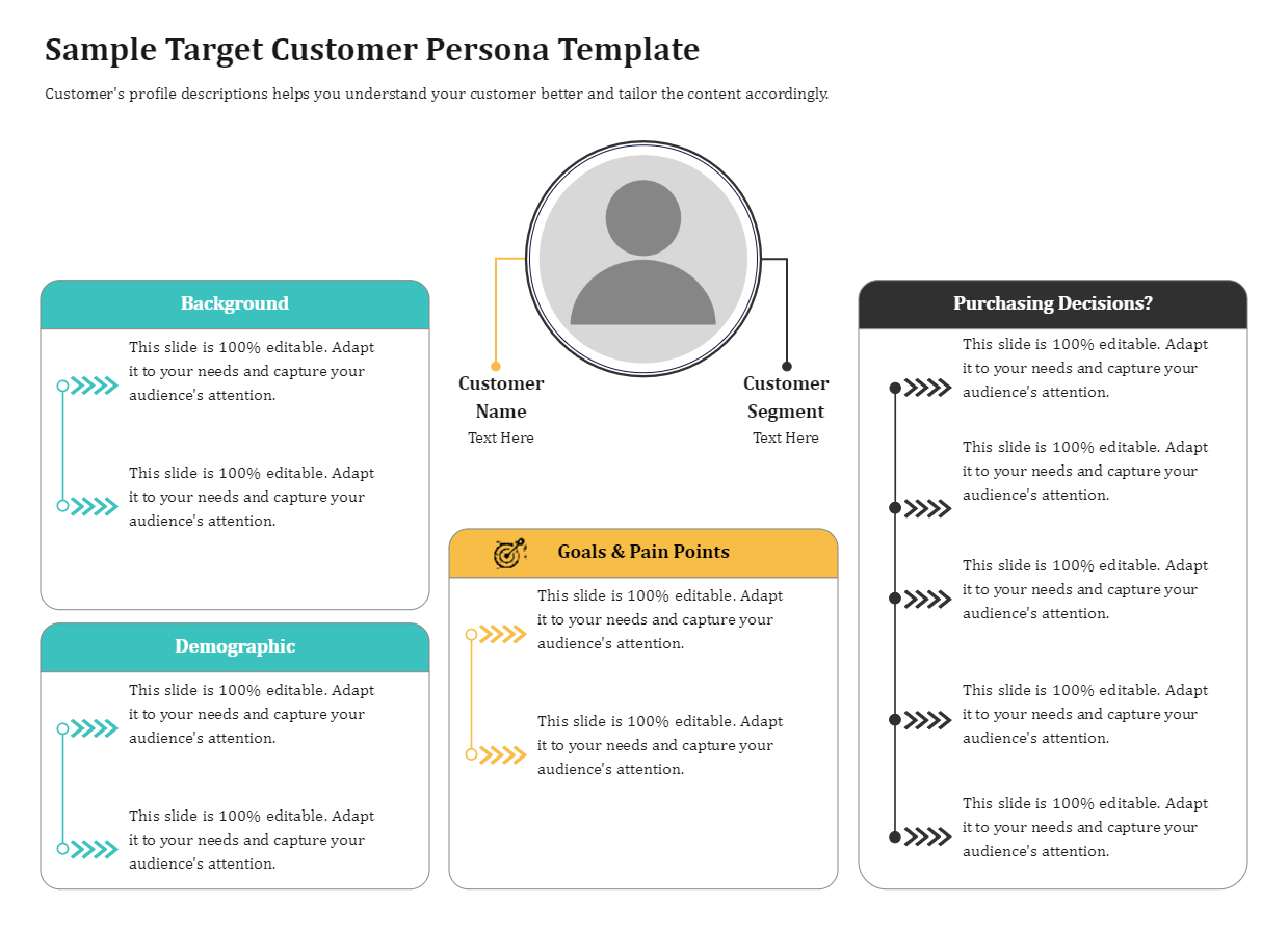 Sample Target Customer Persona Template