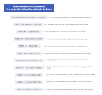 Non Obvious Megatrends - How to See What Others Miss and Predict the Future