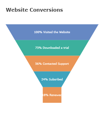Website Conversion Funnel Chart