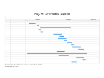 Project Construction Schedule