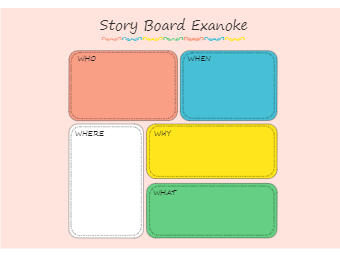 Colorful 5Ws Storyboard