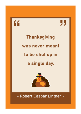 Thanksgiving Turkey Quote