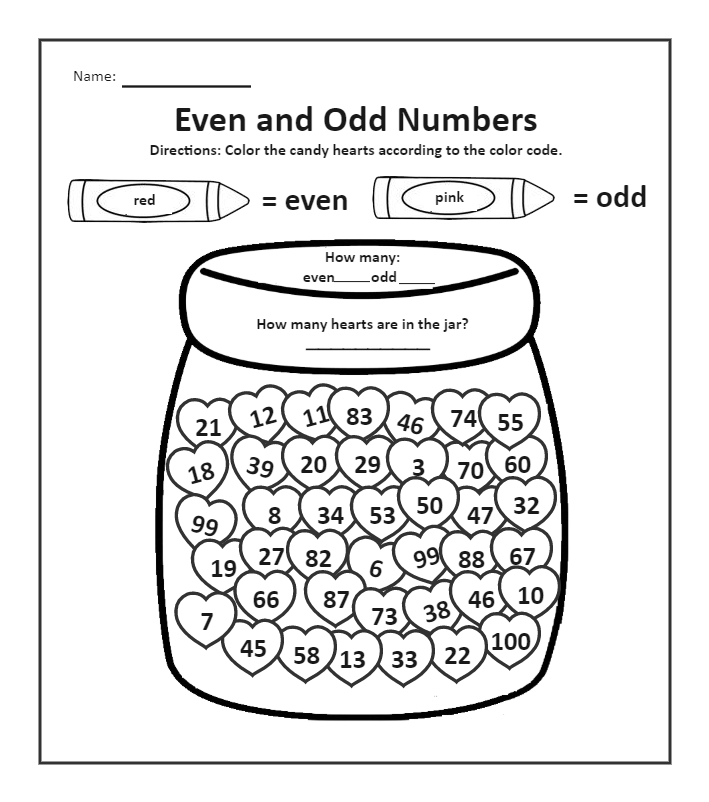 Grade 3 Even And Odd Number Worksheet EdrawMax Templates