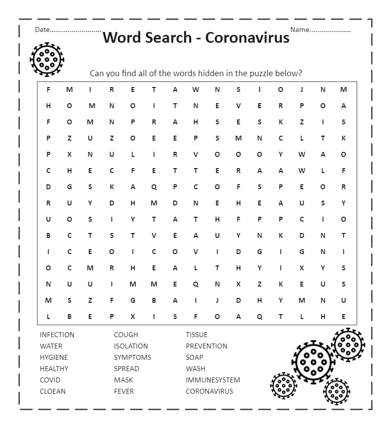 Coronavirus Word Search