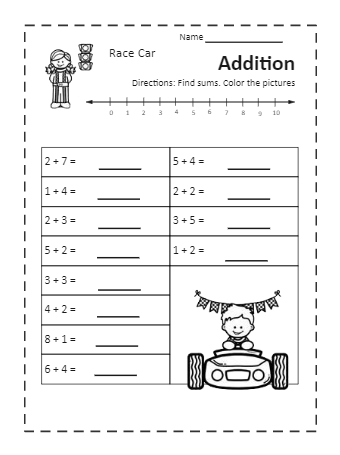 Worksheet For Kindergarten 1
