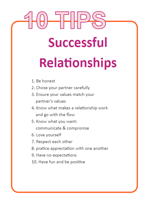 10 Tips for Successful Relationships