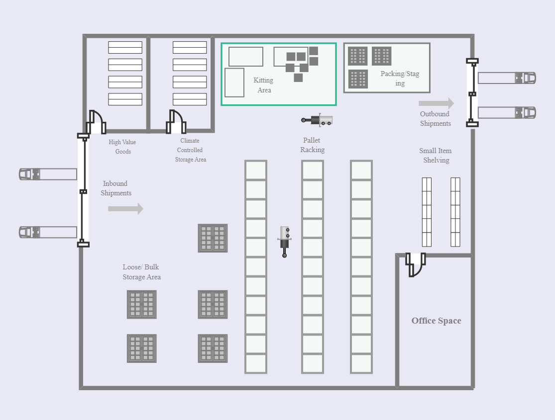 Simple Warehouse Floor Plan