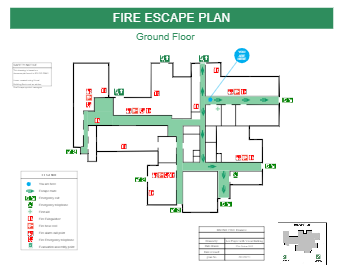 Ground Floor Fire Escape Plan