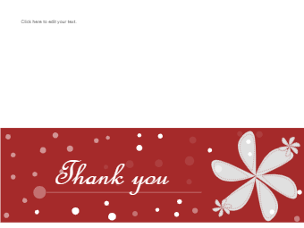 Thank You Card Example