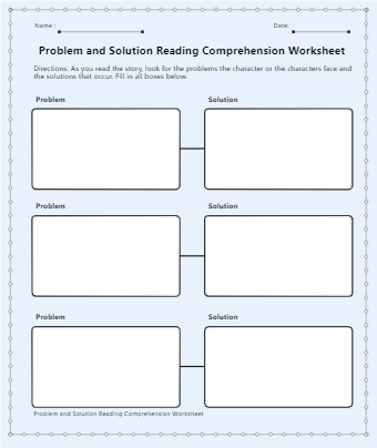 Reading Comprehension Worksheet