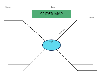 Spider Map   Education Worksheet Example