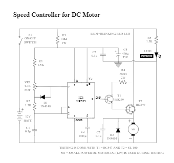 Speed Controller for DC Motor