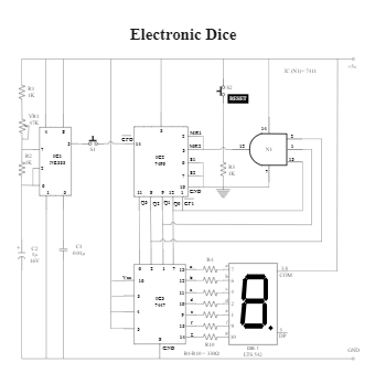 Electronic Dice | EdrawMax Templates