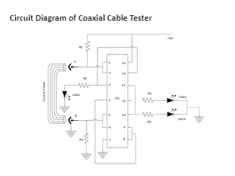 Circuit Diagram of Coaxial Cable Tester