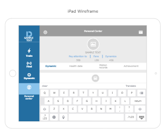 iPad Wireframe Template