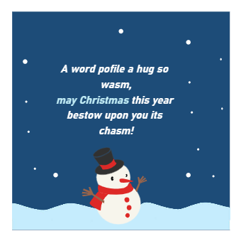 Merry Christmas Card Idea
