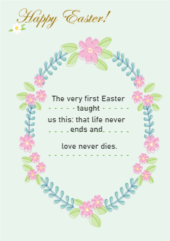 Easter Wreath Card