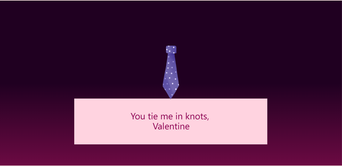 Valentine Tie Card