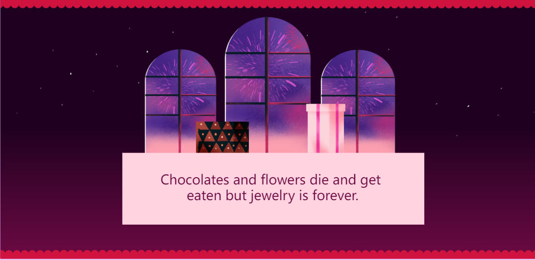 Valentine Jewelry Card