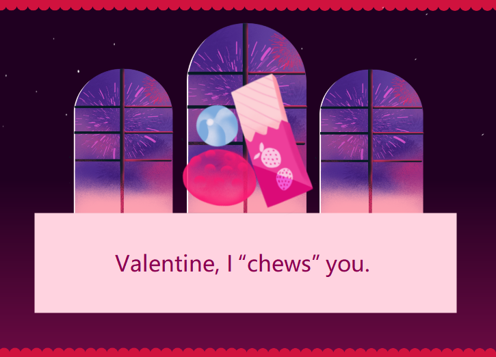 Valentine Candy Card