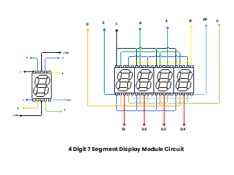 4 Digit 7 Segment Display Module Circuit