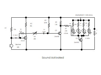 Sound-Activated Switch Circuit Diagram
