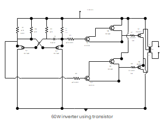 60-Watt Inverter Using With Transistor Circuit