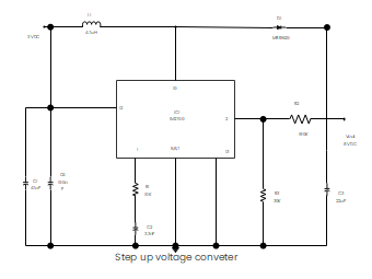 Step-up Voltage Converter Circuit Diagram