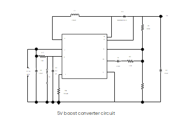 5 Volt Boost Converter Circuit Diagram