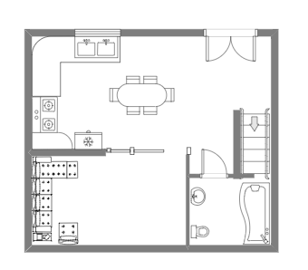 First Floor Apartment Blueprint