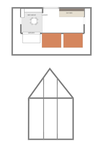 Building outlooking and building layout