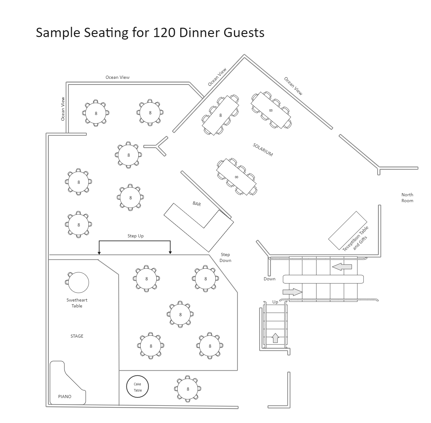 Dinner Table Seating Chart | EdrawMax Template