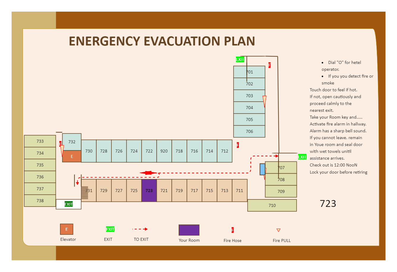 Hotel Evaucation Plan | EdrawMax Template