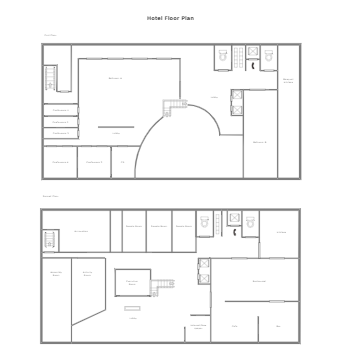 2-Floor Hotel Floor Plan