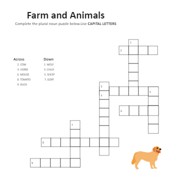Word Puzzle Teaching Worksheet