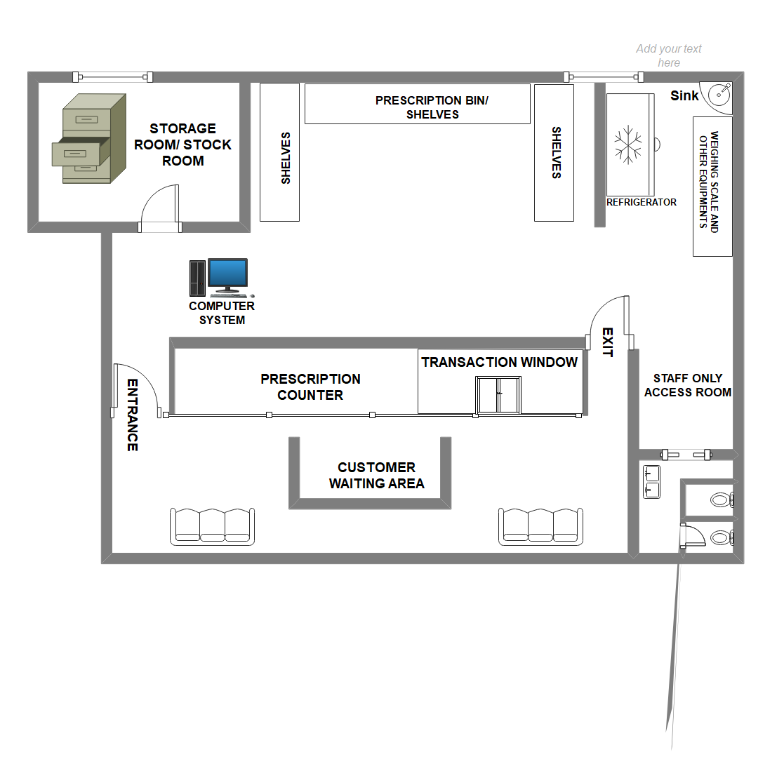 Pharmacy Floor Plan Templates EdrawMax Free Editable