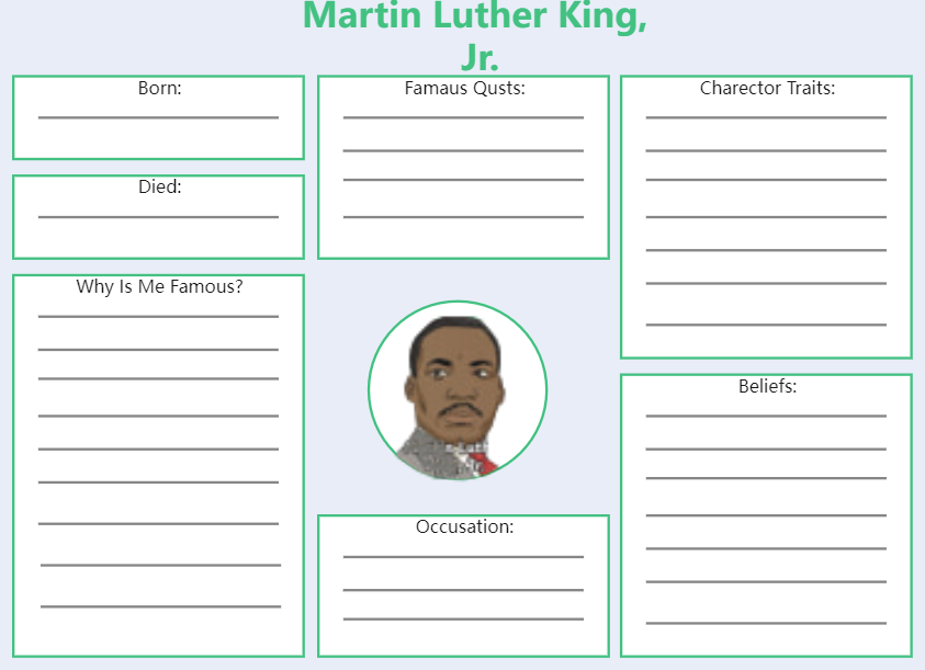 Martin Luther King Jr. Biography Web Activity