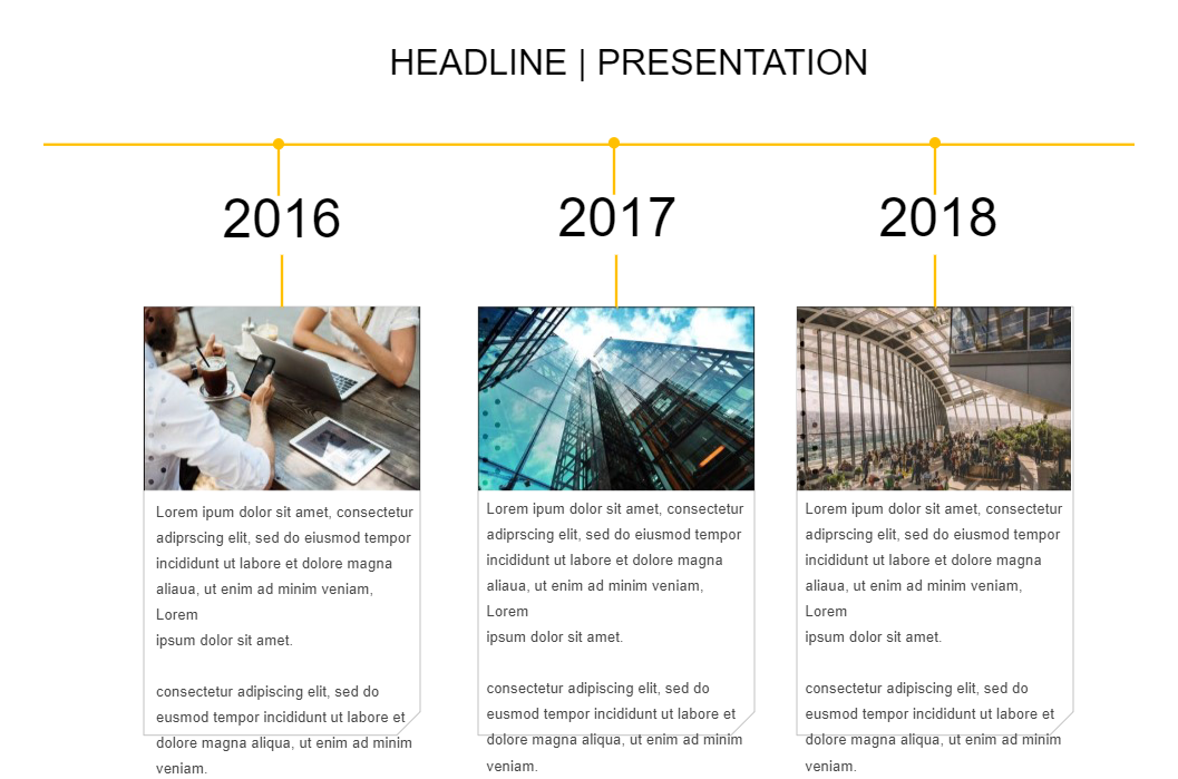 Presentation Timeline Infographic Template