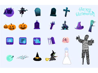 Halloween History Icons