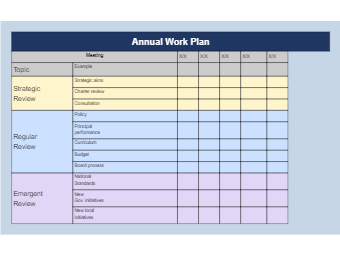 Annual Work Plan Template